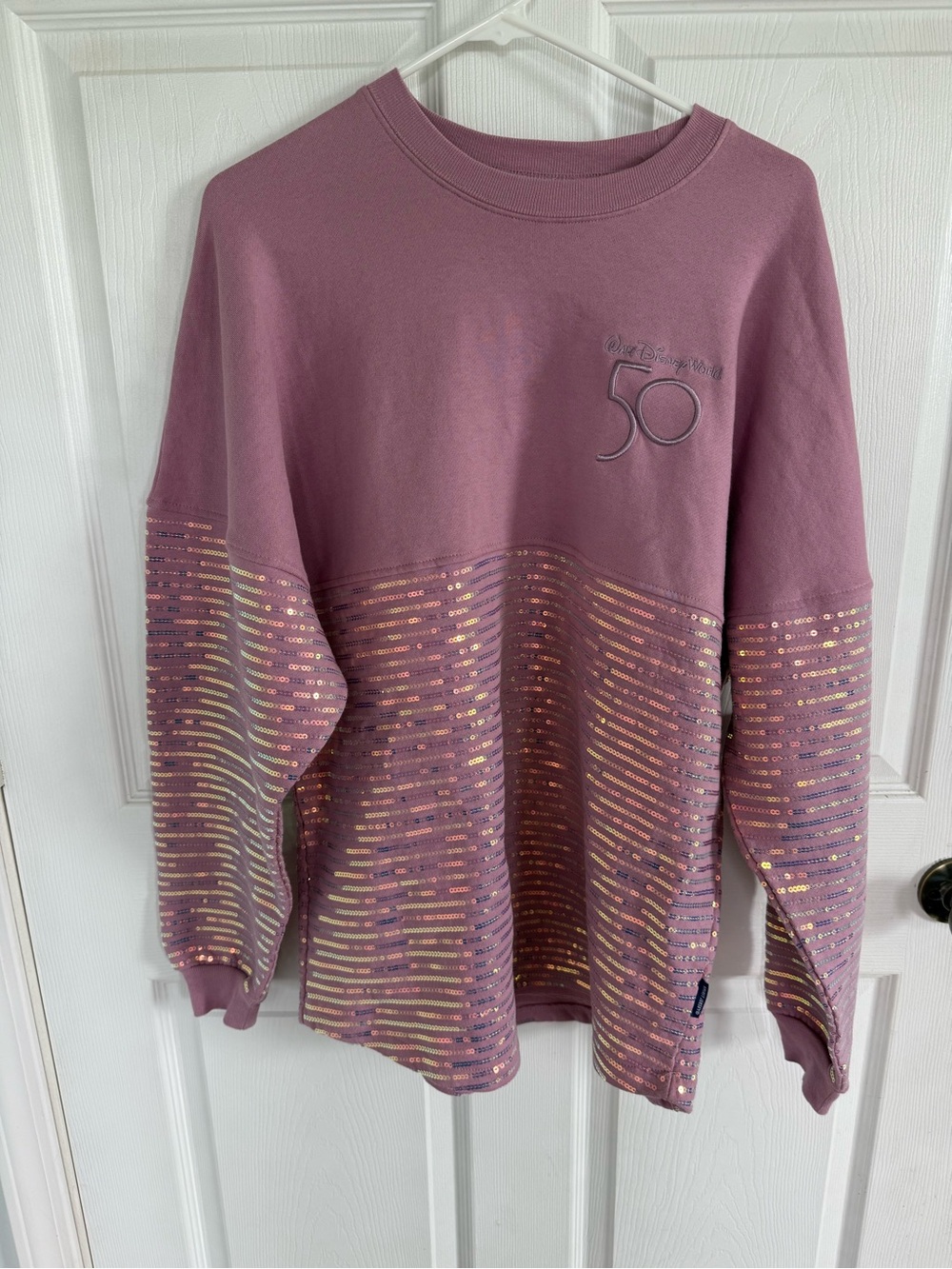 Disney Parks 50th Anniversary Spirit Jersey Medium NWT Sequin Walt Disney World